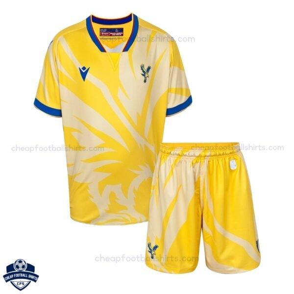 Crystal Palace Away Kids Football Kit 24/25 - Front View