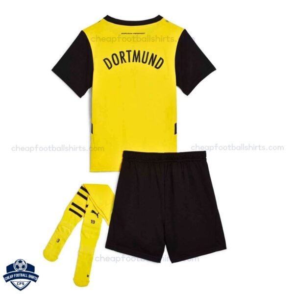 Dortmund Home Kids Football Kit 24/25 - Back View