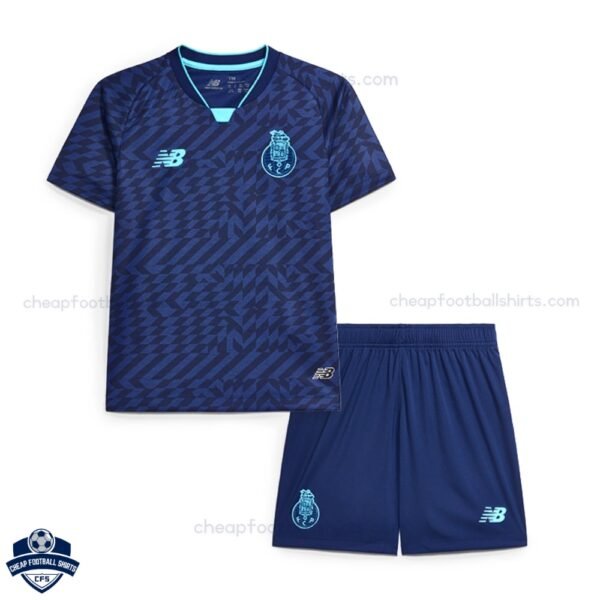 FC Porto Third Kids Football Kit 24/25 - Front View