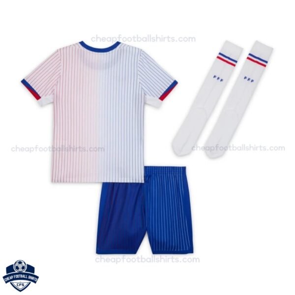 France Away Kids Football Kit 24/25 - Back View
