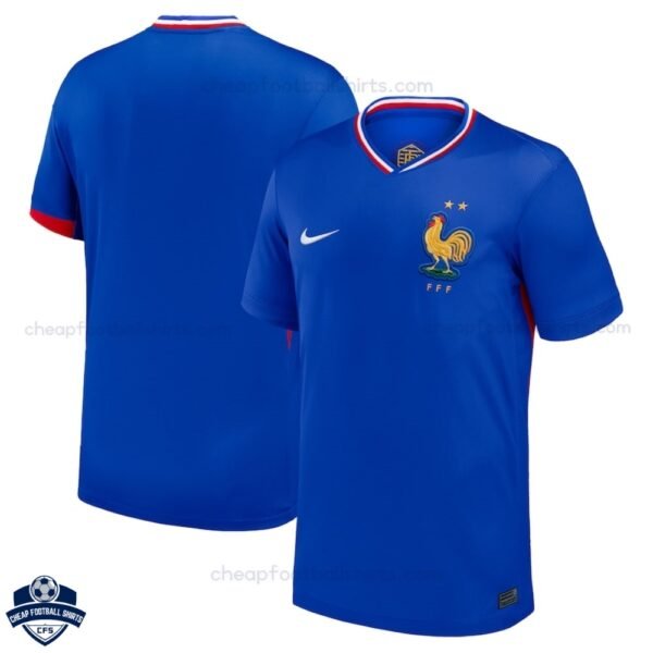 France Home Men Football Shirt 24/25 - Overview