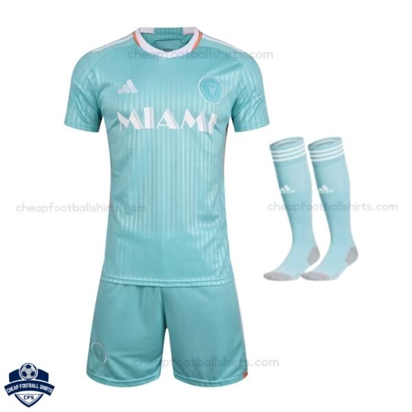 Inter Miami Third Kids Football Kit 24/25 - Front View With Socks
