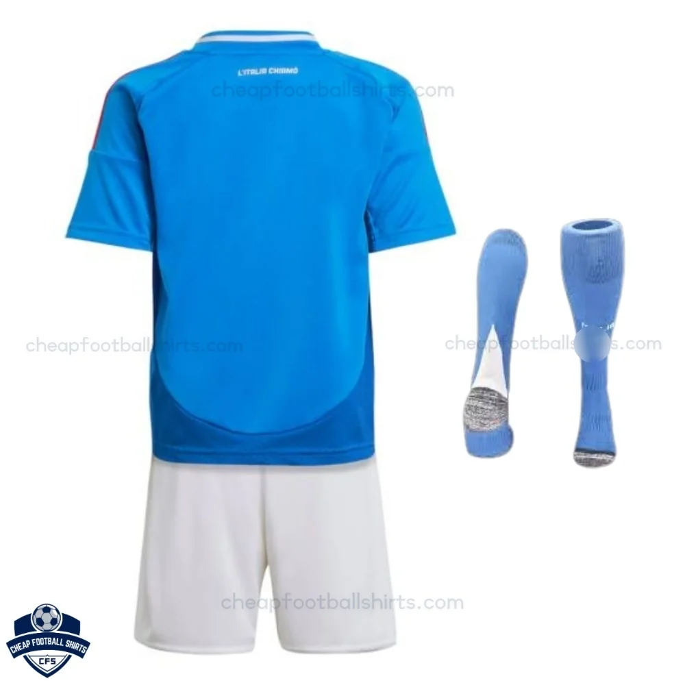 Italy Home Kids Football Kit 24/25 - Back View