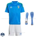Italy Home Kids Football Kit 24/25 - Front View