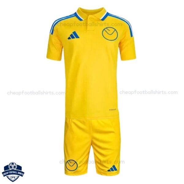 Leeds United Away Kids Football Kit 24/25 - Front View