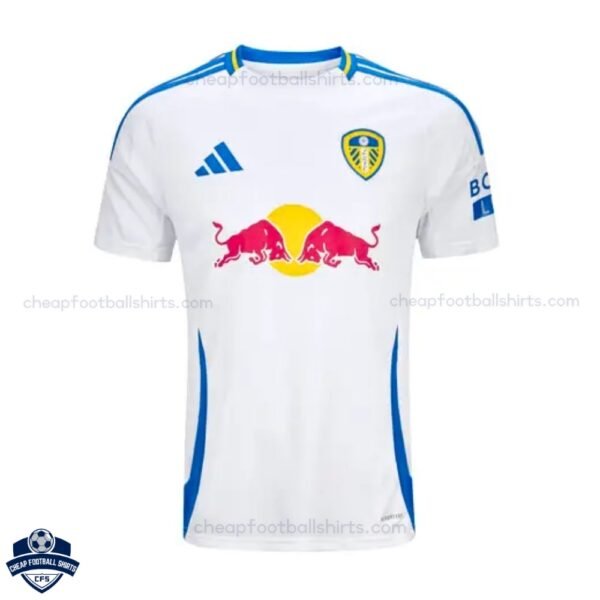 Leeds United Home Men Football Shirt 24/25 - Front View