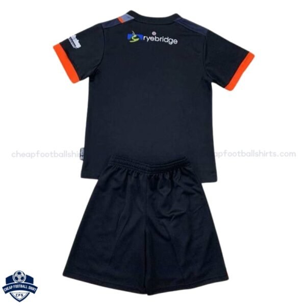 Luton Away Kid Cheap Football Kit 24/25 - Back View