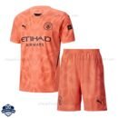 Manchester City Goalkeeper Kids Football Kit 24/25 - Front View