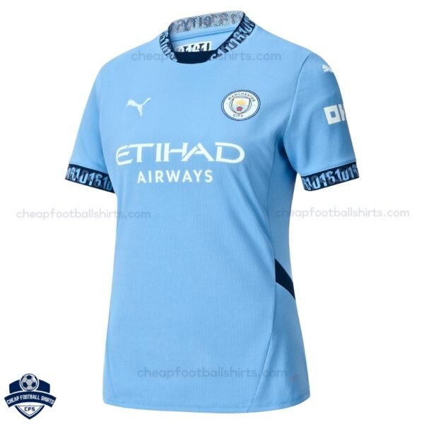 Manchester City Home Women Football Shirt 24/25 - Front View