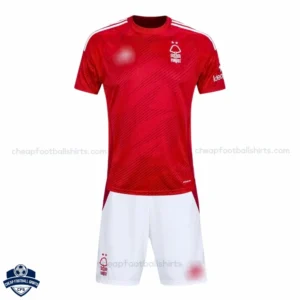 Nottingham Forest Home Kids Football Kit 24/25 - Front View
