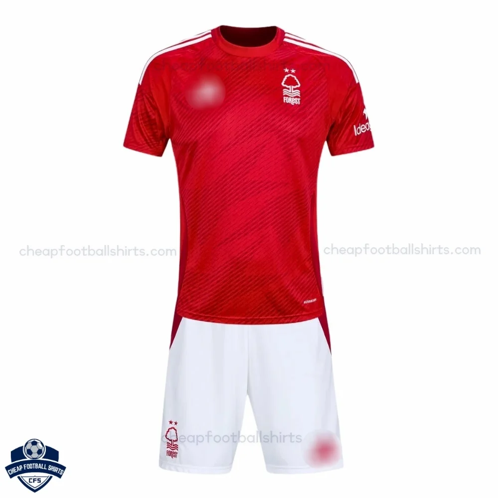 Nottingham Forest Home Kids Football Kit 24/25 - Front View