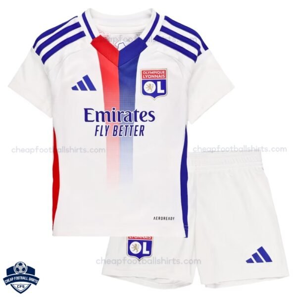 Olympique Lyonnais Home Kids Football Kit 24/25 - Overview