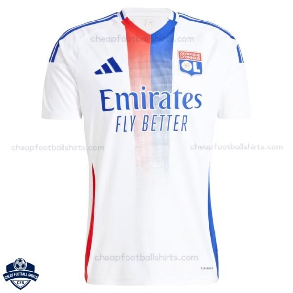 Olympique Lyonnais Home Men Football Shirt 24/25 - Front View