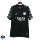 PSG Fourth Black Men Football Shirt 24/25 - Front View