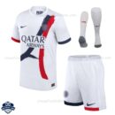 PSG Away Kids Football Kit 24/25 - Front View