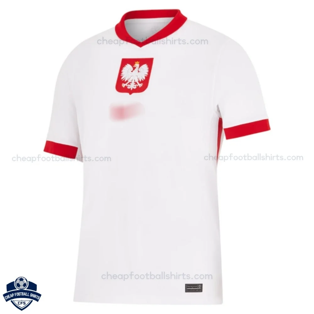 Poland Home Men Football Shirt 24/25 - Front View