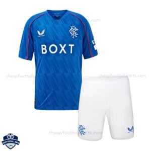 Rangers Home Kids Football Kit 24/25 - Front View