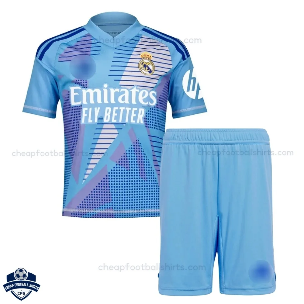 Real Madrid Goalkeeper Kids Football Kit 24/25 - Front View