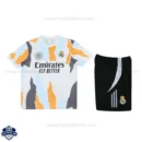 Real Madrid Pre Match Kids Football Kit 24/25 - Front View