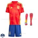 Spain Home Kids Football Kit 24/25 - Front View
