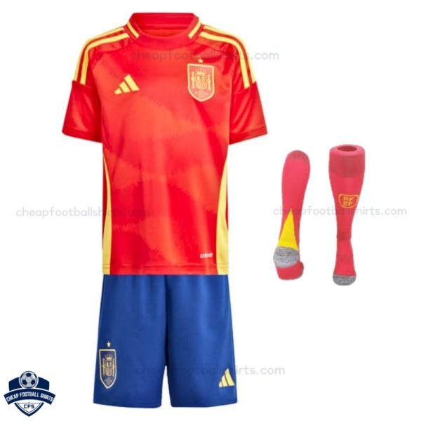Spain Home Kids Football Kit 24/25 - Front View