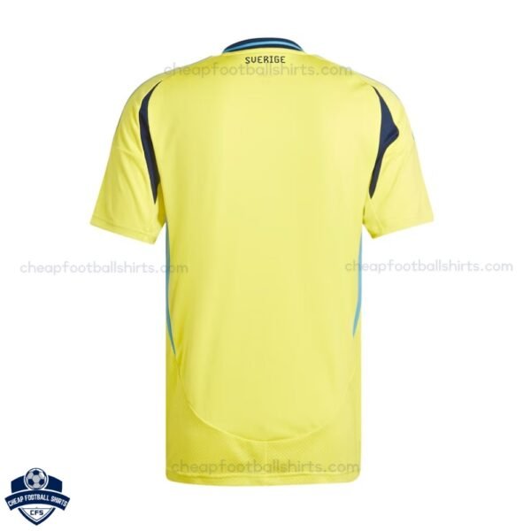 Sweden Home Men Football Shirt 24/25 - Back View