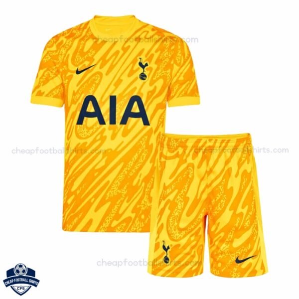 Tottenham Hotspur Goalkeeper Kids Football Kit 24/25 - Front View