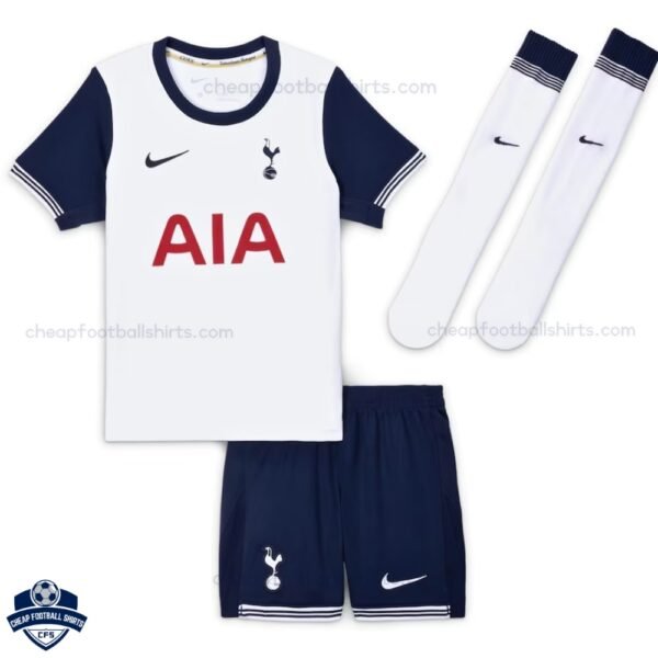 Tottenham Hotspur Home Kids Football Kit 24/25 - Front View