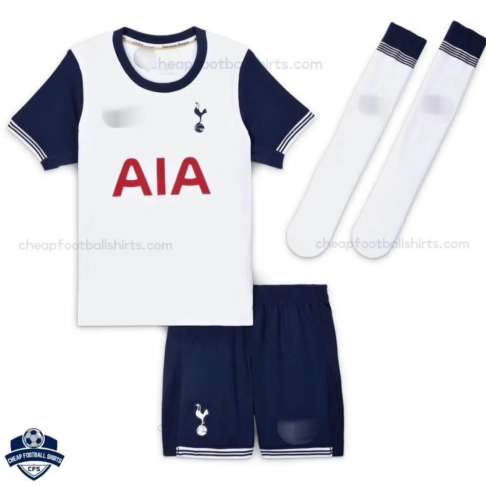 Tottenham Hotspur Home Kids Football Kit 24/25 - Front View