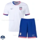 USA Home Kids Football Kit 24/25 - Front View