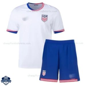 USA Home Kids Football Kit 24/25 - Front View