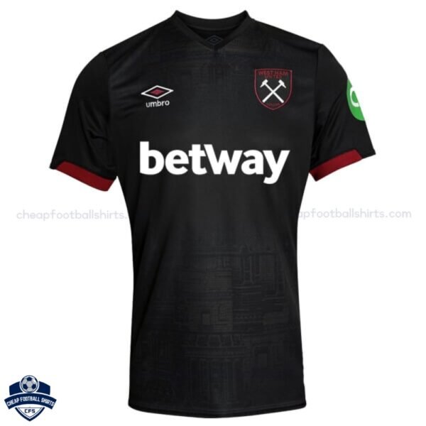 West Ham United Away Men Football Shirt 24/25 - Front View