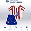 Atletico Madrid Home Kids Football Kit 25/26 - Front View