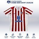 Atletico Madrid Home Men Football Shirt 25/26 - Front View