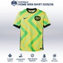 Australia Home Men Football Shirt Australia Away Men Football Shirt 25/26 - Front View