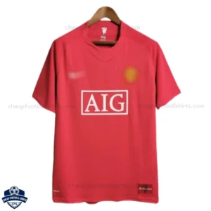 Manchester United Home Men Football Shirt 2007/08 - Front View