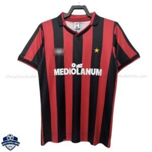 AC Milan Home Men Football Shirt 1991/92 -front view