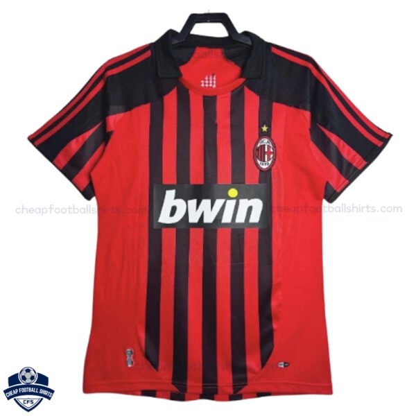 AC Milan Home Men Football Shirt 2007/08 - Front View