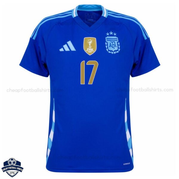 Argentina GARNACHO 17 Away Men Football Shirt 24/25 - Front View