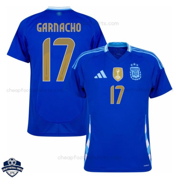 Argentina GARNACHO 17 Away Men Football Shirt 24/25 - Over View