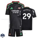 Arsenal HAVERTZ 29 Away Kids Cheap Football Kit 2024/25