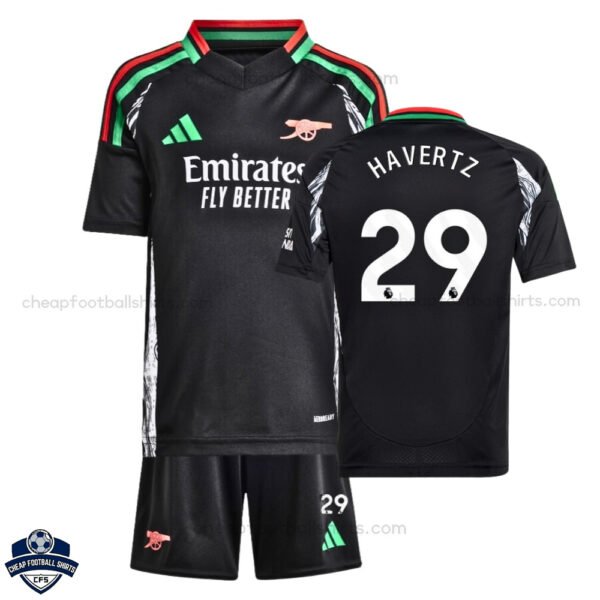 Arsenal HAVERTZ 29 Away Kids Cheap Football Kit 2024/25 - Image 2