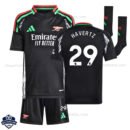 Arsenal HAVERTZ 29 Away Kids Cheap Football Kit 2024/25