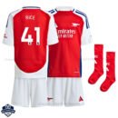 Arsenal RICE 41 Home Kids Football Kit 24/25 - Front View