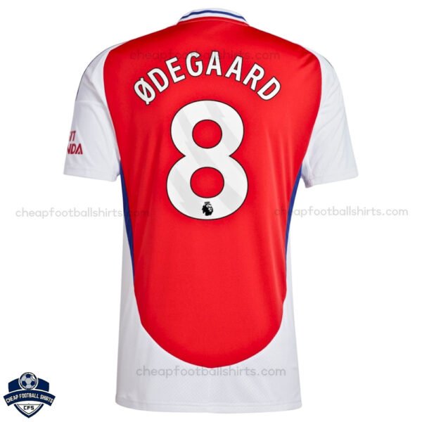Arsenal Home Men Football Shirt 24/25 ØDEGAARD 8 - Back View