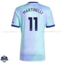 Arsenal Third Men Football Shirt 24/25 MARTINELLI 11 - Back View