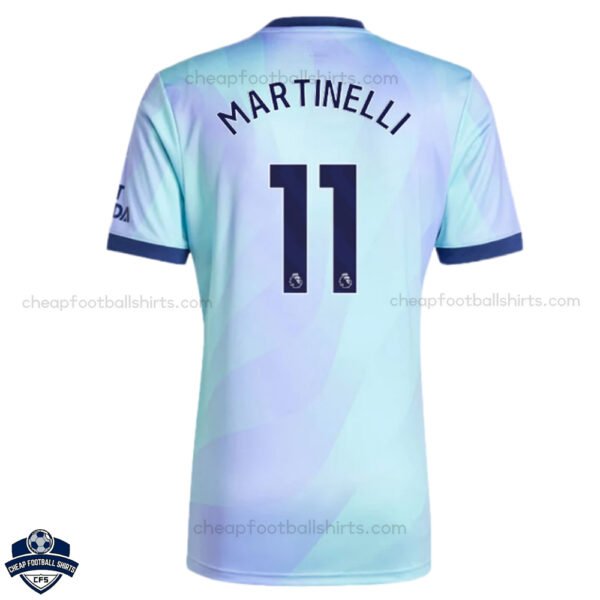 Arsenal Third Men Football Shirt 24/25 MARTINELLI 11 - Back View
