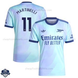 Arsenal Third Men Football Shirt 24/25 MARTINELLI 11 - Front View