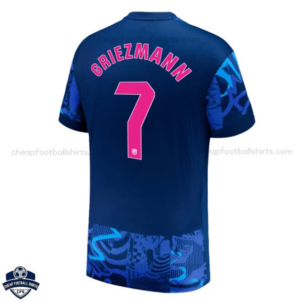Atletico Madrid Away Men Football Shirt 24/25 GRIEZMANN 7 - Back View
