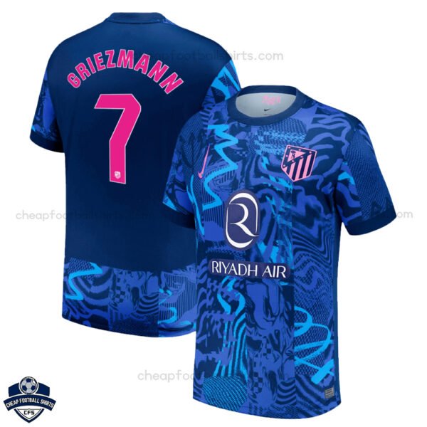 Atletico Madrid Away Men Football Shirt 24/25 GRIEZMANN 7 - Front View